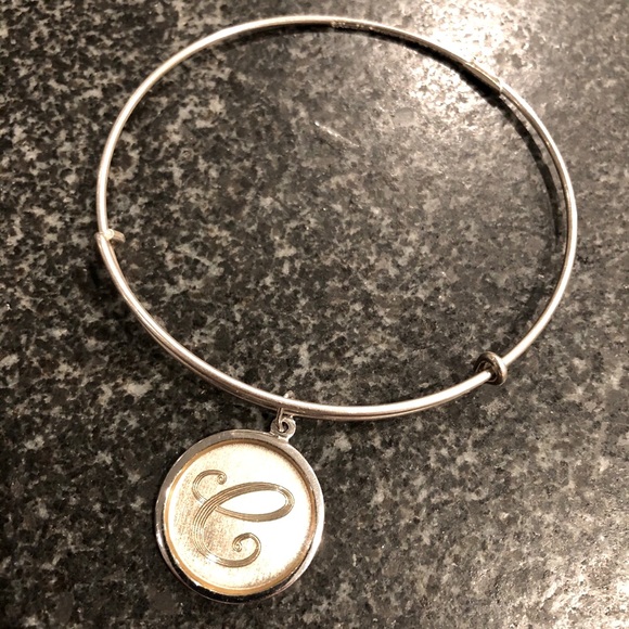 NEW “C” Initial Silver Alex and Ani Charm Bracelet - Picture 1 of 3